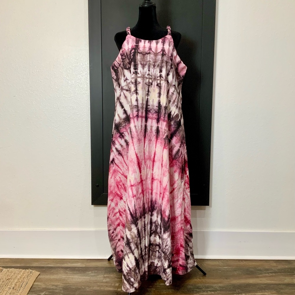 Handcrafted Maximize Tie Dye Dress